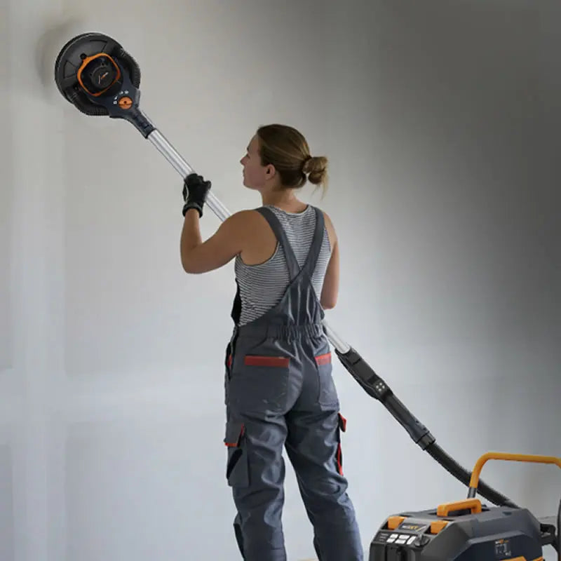 Maxxt 400W Brushless Electric Wall Sander 4mm Random Orbital Drywall Sanding Machine with 1&2 Mode Suction Switching LED Light