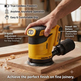 Cordless Random Orbital Sander 125mm Grinder Polishing Electric Grinding Power Tool For Makita/Dewalt/Milwaukee 18V Battery Pin