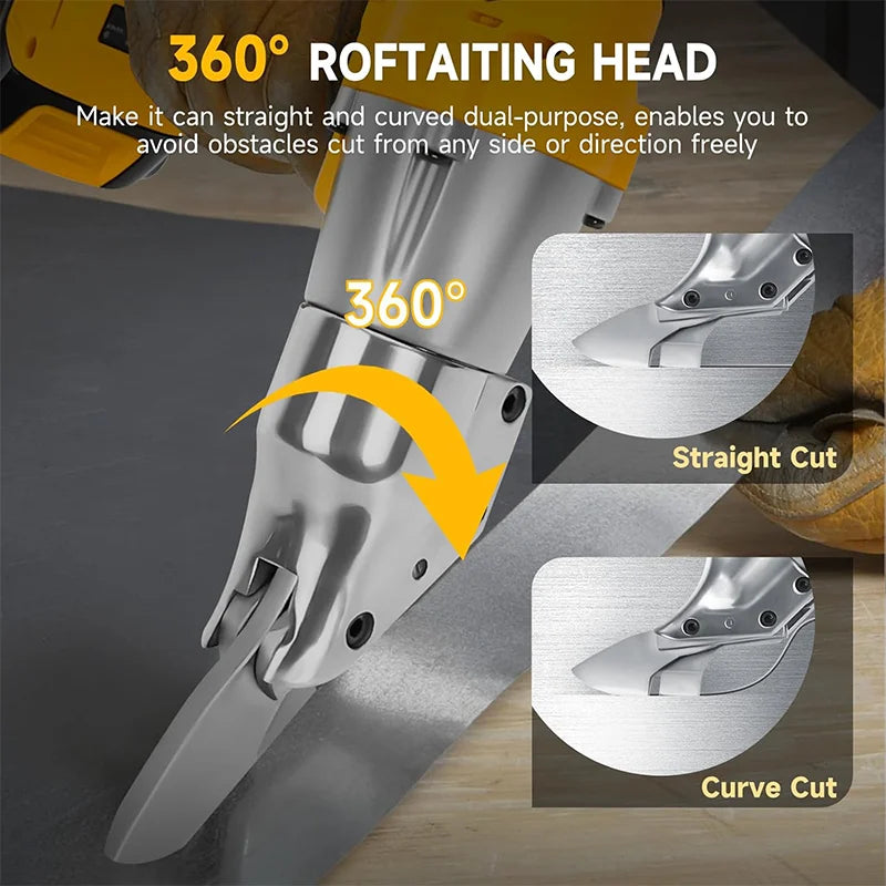 EGOD Brushless Electric Scissors 400W Multi-Purpose Scissors Tin Scissors Adjustable Speed Power Tool for Dewalt 20V Battery