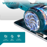 YOFIDRA 5Inch 10800RPM Brushless Electric Circular Saw Cordless 45° Adjustable Cutting Saw Power Tool For Makita 18V Battery Pin