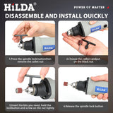 HILDA 400W Rotary Tool 6 Position Grinding Tools Mini Drill Electric Grinder Power Tools Variable Speed Mini Grinding Machine