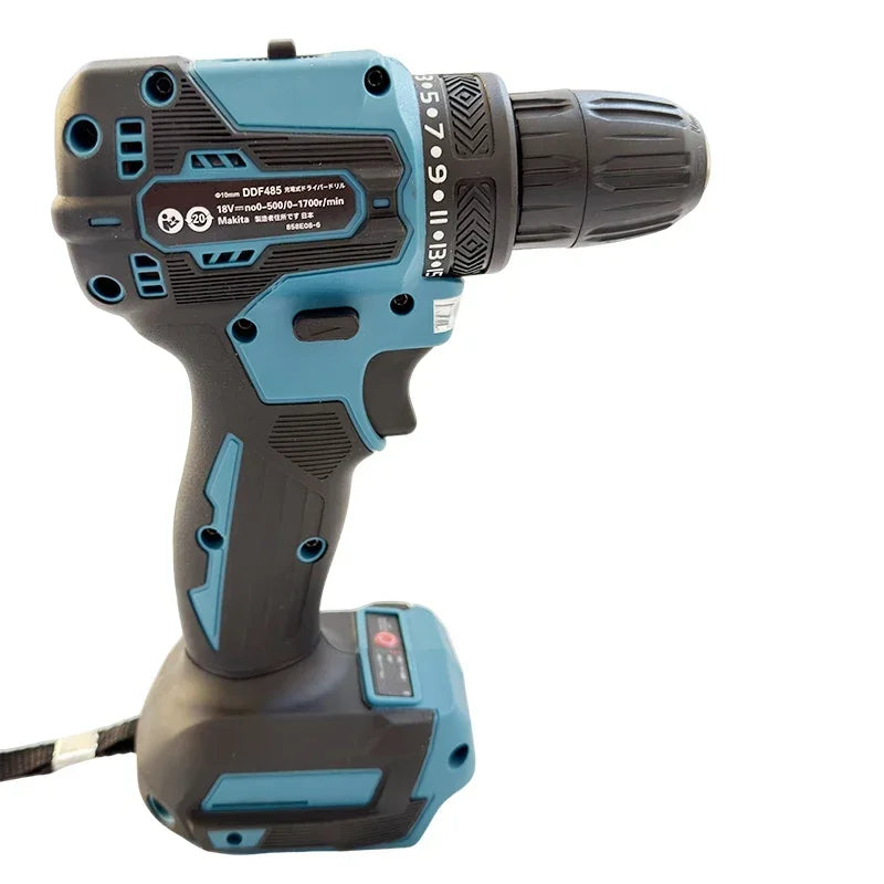 Makita DDF485 Compact Cordless Hammer Drill 18V Rechargeable Brushless Electric Tool Variable Speed for Drilling And Hammering