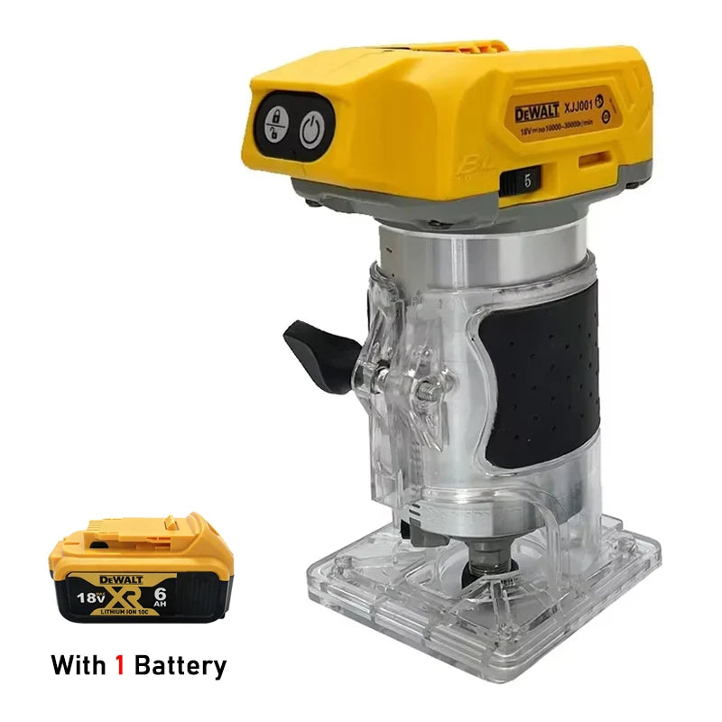 Dewalt 33000RPM Brushless Electric Trimmer Cordless Woodworking Trimming Machine Wood Router Milling Engraving Slotting Machine