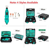 DIY Handheld Drill Power Tool Mini Grinder Electric Drill Polishing Machine Mini Rotary Tool with Dremel Accessories