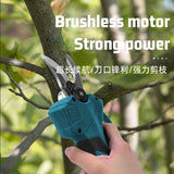 FORGEKIN 4IN1 Brushless Telescoping Pole Electric Chainsaw Scissor High Branch Garden Pruning Tool For Makita 18V Battery Pin