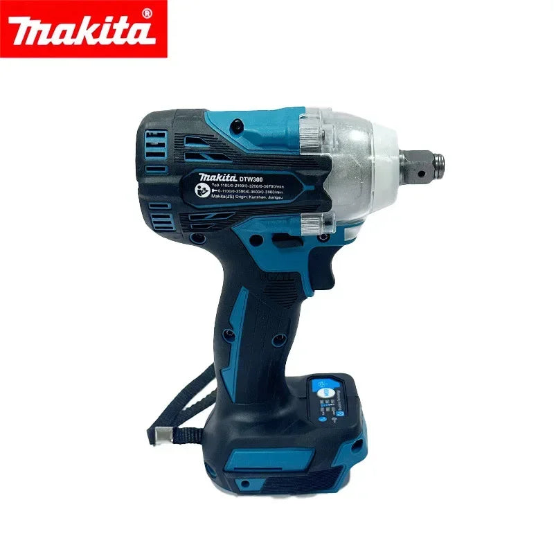 Makita DTW300 Brushless Power Tool Set 18V Cordless Impact Wrench 330Nm Torque Tire Removal Lithium Tool for Auto Repair