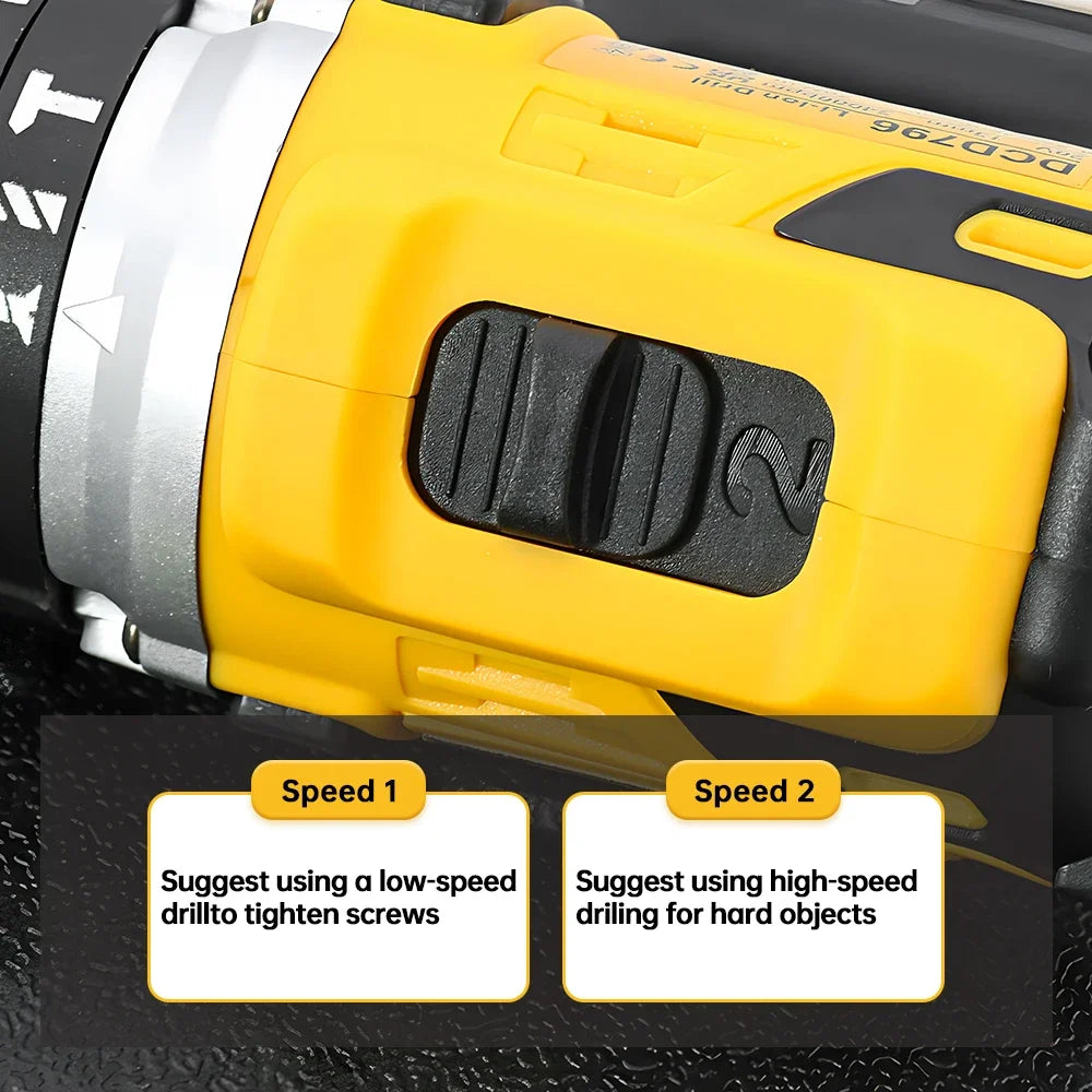 Dewalt DCD796 Radio Drill 20V Battery Lightweight Multi-functional Chuck Impact Electric Drill Tool