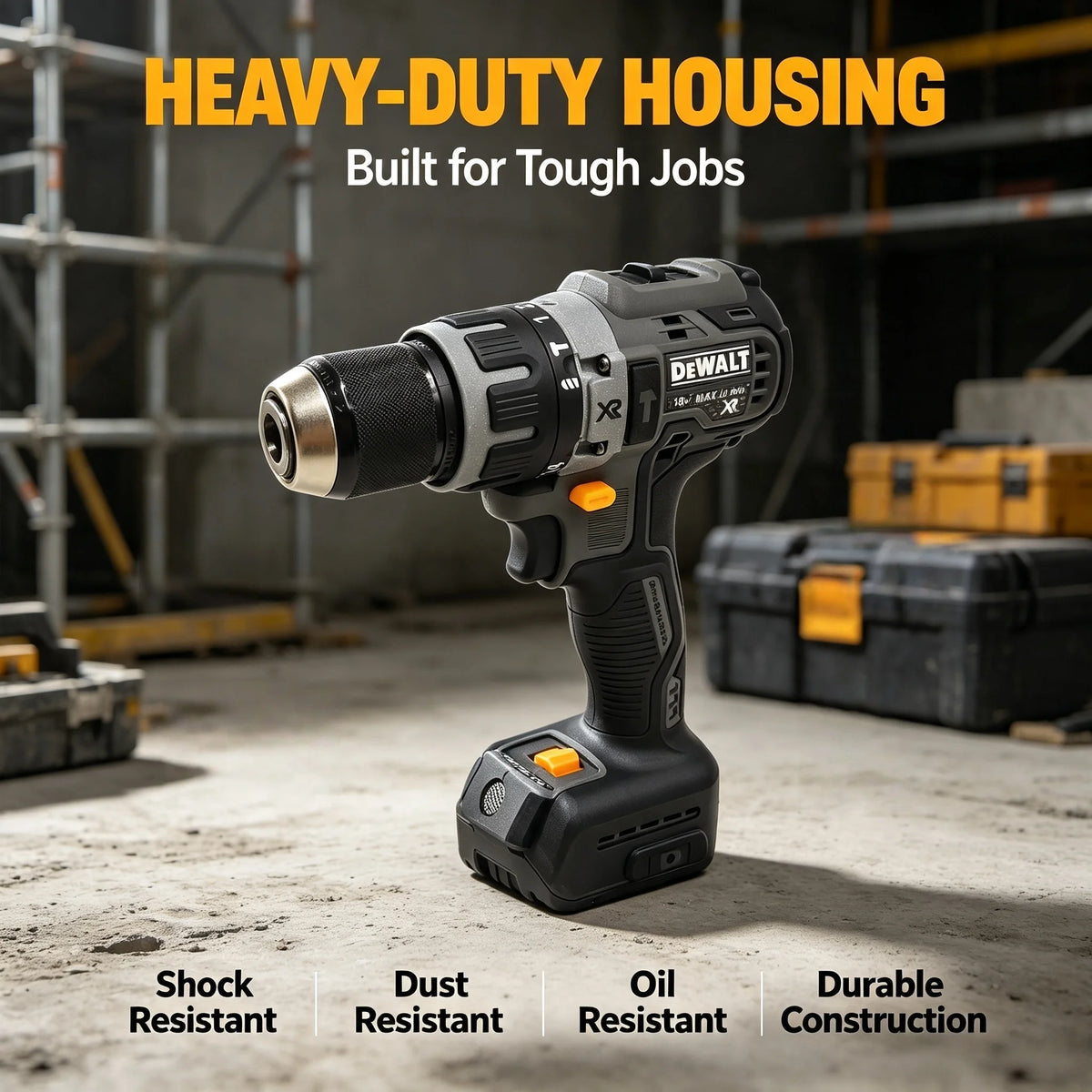 DEWALT DCD791 Compact Cordless Drill, Brushless Motor Drill Screwdriver, Multifunctional Home Rechargeable Electric Driver Tool