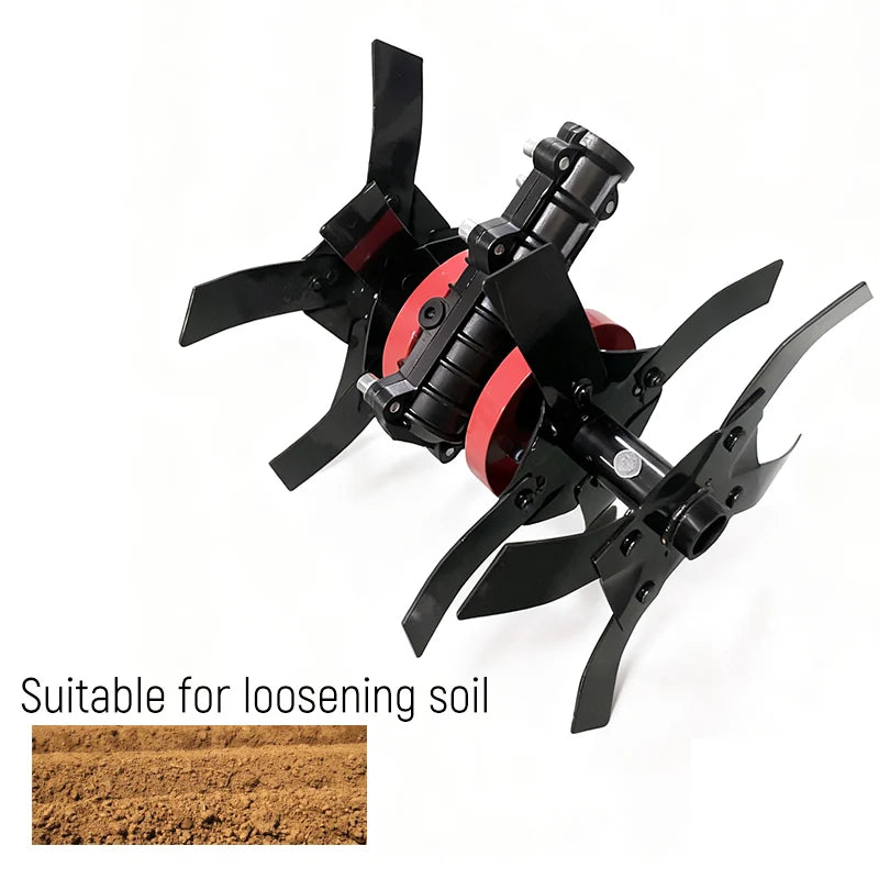 High Efficiency Tiller Wheel Weeding Wheel Deep Trenching Wheel Garden Tiller Accessory Cultivator Blade Soil Tool