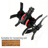 High Efficiency Tiller Wheel Weeding Wheel Deep Trenching Wheel Garden Tiller Accessory Cultivator Blade Soil Tool