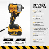 DEWALT Atomic 20V Maximum Cordless Wrench 1/2 Inch Cordless Impact Wrench Variable Speed Charging Wrench DCF921