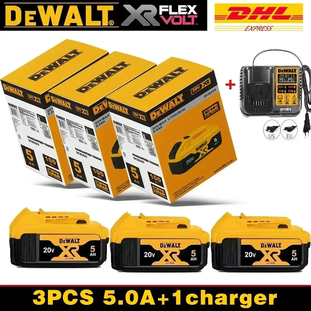 100% Original DeWALT 20V/60V 9.0Ah Power Tool Battery DCB206 DCB205 DCB200 DCF887 DCG405 DCD791 DCF922 DCF850 DCD805 Tool Batter