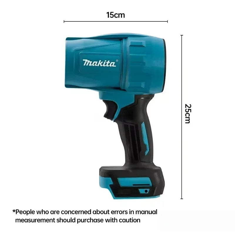 Makita Brushless 2000W Electric Turbo Blower Jet Fan 200M/S Violent Car Dryer Snow Dust Blowing Tool For Makita 18V Battery Pin