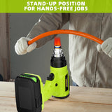 Cordless Heat Gun For Ryobi 18V Battery Electric Handheld Hot Air Gun With Nozzles For DIY Stripping Paint Shrinking Power Tool