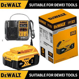 Dewalt 20V Battery 5AH 6AH 18V5.0AH Rechargeable Lithium Ion Battery, Dewalt DCB200 Power Tool Replacement Battery