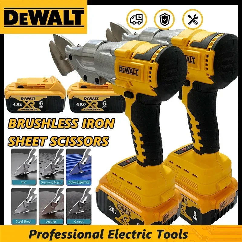 Dewalt Brushless Electric Scissors Cordless Iron Sheet Scissors Adjustable Speed Power Tool Electric Metal Cutting Tools