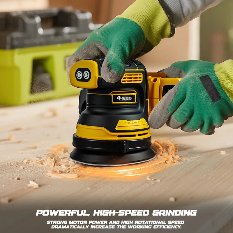 Electric Goddess Brushless Sander Disc 8000rpm For Dewalt 20V Battery Cordless Woodworking Sanding Putty Polishing Power Tool ﻿