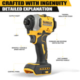 DeWalt DCF850 Brushless 20V Lithium Ion Screwdriver, Electric Drill, Car Repair Electric Tool Naked Tool
