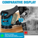 Electric Goddess Cordless 125mm Sander Disc 11000rpm Woodworking Sanding Putty Polishing Power Tool ﻿For Makita 18V Battery Pin