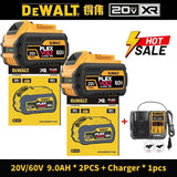 100% Original DeWALT 20V/60V 9.0Ah Power Tool Battery DCB206 DCB205 DCB200 DCF887 DCG405 DCD791 DCF922 DCF850 DCD805 Tool Batter