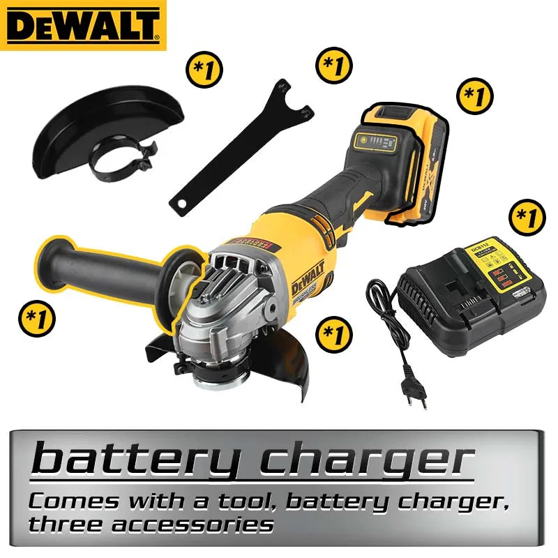 Dewalt-DCG414 20V, 125mm brushless grinder, electric tool, electric grinder, rechargeable wireless drilling tool