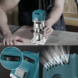 Upgraded 6-speed 800W Woodworking Electric Trimmer 33000 RPM Wood Engraving Slotting Trimming Machine Carving Router