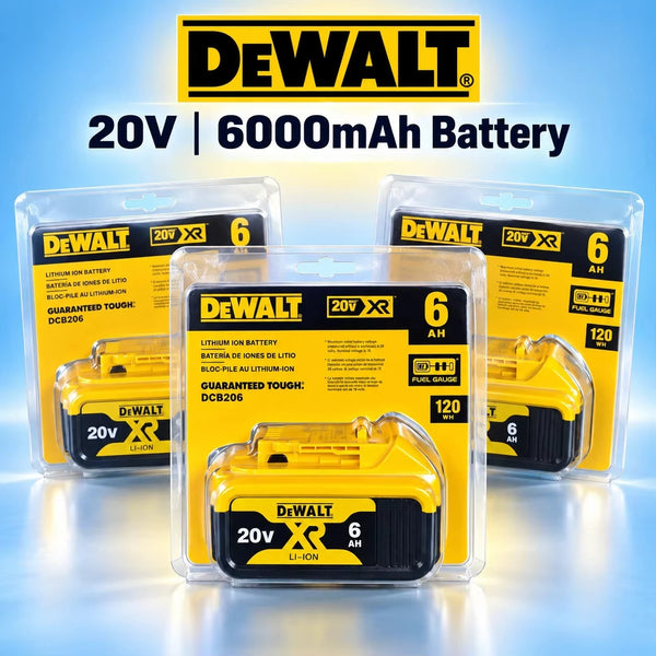 100% DEWALT Original 18V 5Ah 20V 6Ah , 20V MAX Battery DCB206 DCB205 DCB184 for Cordless Power Tools, Select Capacity