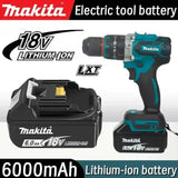 Makita 100%Original DDF487 Cordless Driver Drill 18V Brushless Electric Impact Screwdriver Rechargeable Power Tool