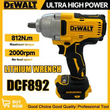 Dewalt DCF892 High Torque Brushless Wireless Impact Wrench For 18V Battery Electric Tool 812N.m Powerful Portable Torque Wrench