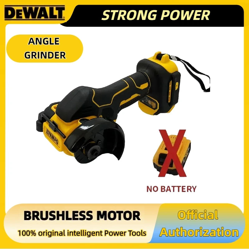 Cordless Mini Angle Grinder DEWALT 3 Inch Polishing Grinding Machine Electric Cutting Power Tool for 18V 20V Battery