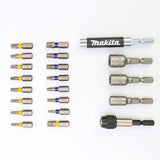 Japan Makita Drill Bit Set 43 PCS Set Screwdriver Set Colour Screwdriver Head Cross Flower Type Head Hexagon Socket Tool Parts