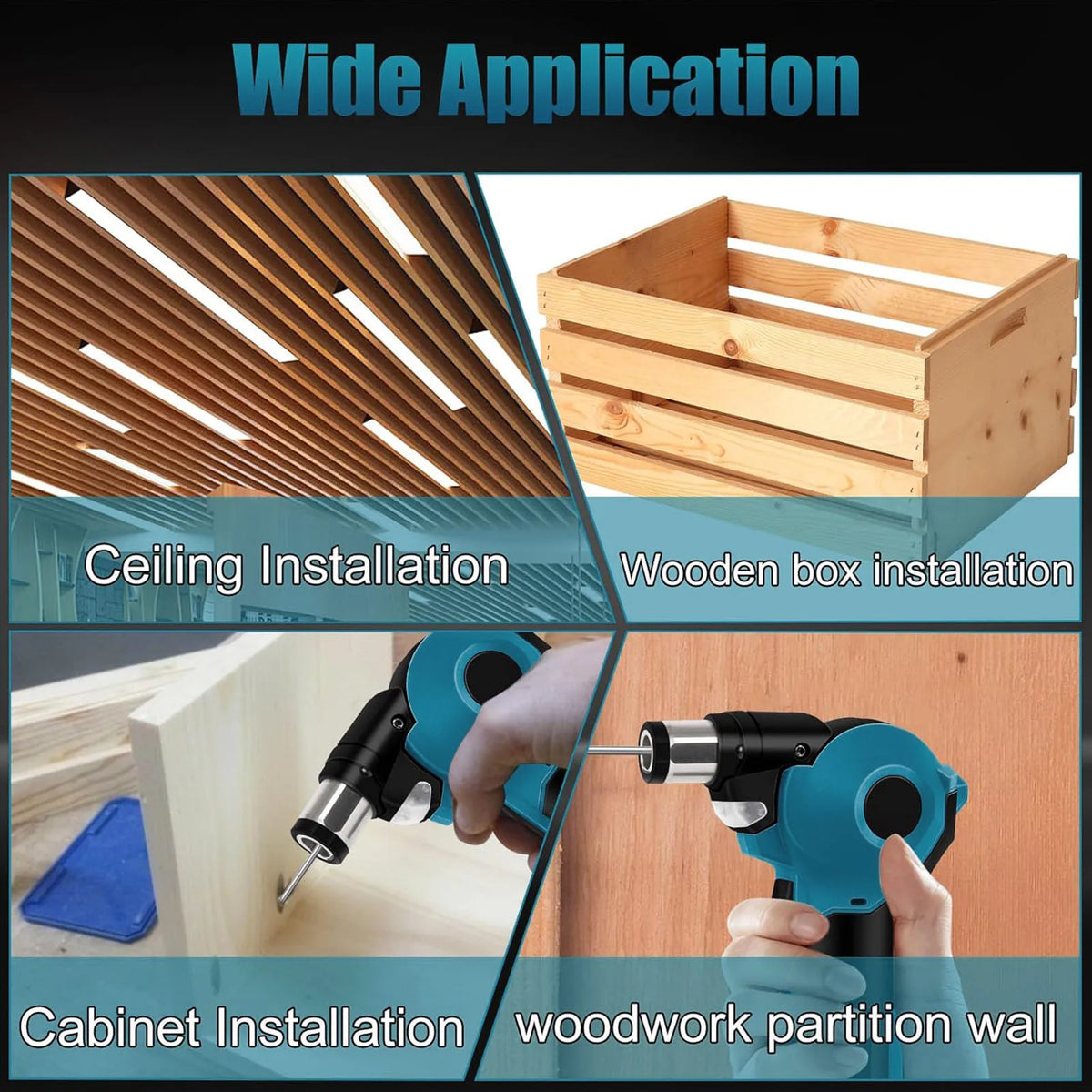 Cordless Electric Nail Hammer Straight Nail Hammer Rechargeable Hand Tool Woodworking Carpentry Furniture Installation Equipment