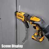 DEWALT DCF6202 Collated Drywall Screw Gun Attachment, 360°Rotation Slim Nose Removable Shoe for Tight Corners Tool-Free Cleaning