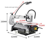 Variable Speed Scroll Saw, 16Inch with Work Light, Adjustable TableTop Angle, Easy-Access Blade Changes, W/ Sawblades