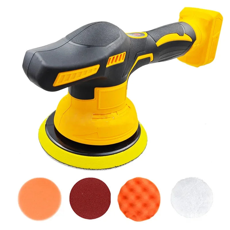 Fit for DeWALT 20V Battery Electric Car Polisher 8 Gears Cordless Auto Polishing Machine Waxing Sanding Sealing Power Tools