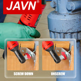 JAVN 12V Cordless Electric Wrench, 45NM 3/8'' Ratchet Wrench, Removal Screw Nut ,Car Repair Tools, Right Angle Wrench, Powe