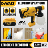 Dewalt 800ML Portable Cordless Paint Sprayer High-Power Automotive and Furniture Spraying Gun for Dewalt 18V Battery