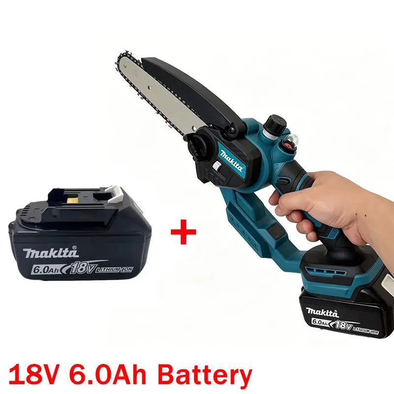Makita Cordless Mini Electric Chainsaw 18V Brushless Handheld Pruning Saw Compatible with Makita 18V Battery for Branch Cutting