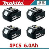 100% Original Makita Battery 18V Rechargeable Battery Replacing Makita BL1830BL1840BL1850BL1860B Power Tool Battery