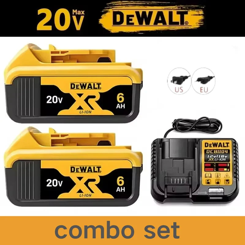 Original DEWALT 20V/60V Battery DCB606 DCB609 DCB182 DCB205 DCB206 DCB209 Power Tool Dewalt 18V Battery 6AH 9AH Battery.