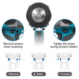 Kamolee 3100NM Wireless Charging High Torque Wrench 1/2 Inch Repair Electric Impact Wrench is compatible with Makita 18V battery
