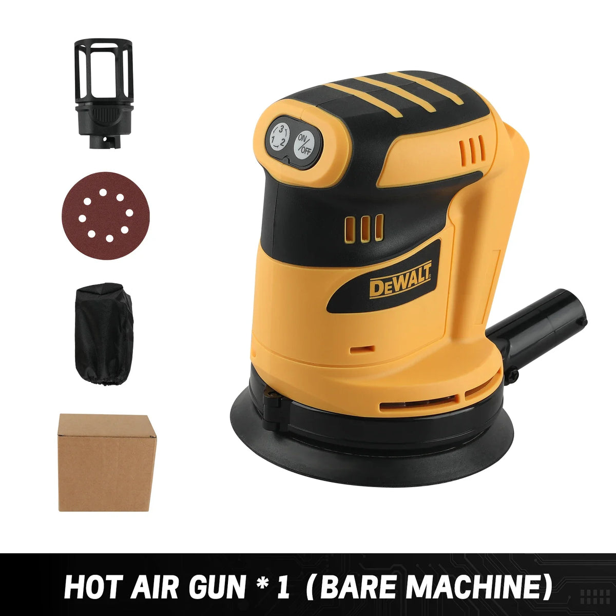 DeWalt WS-KA7 20V Cordless Polisher Lightweight 3-Speed 125mm Dual Action For Car Detailing DIY Polishing No Battery Hand tools