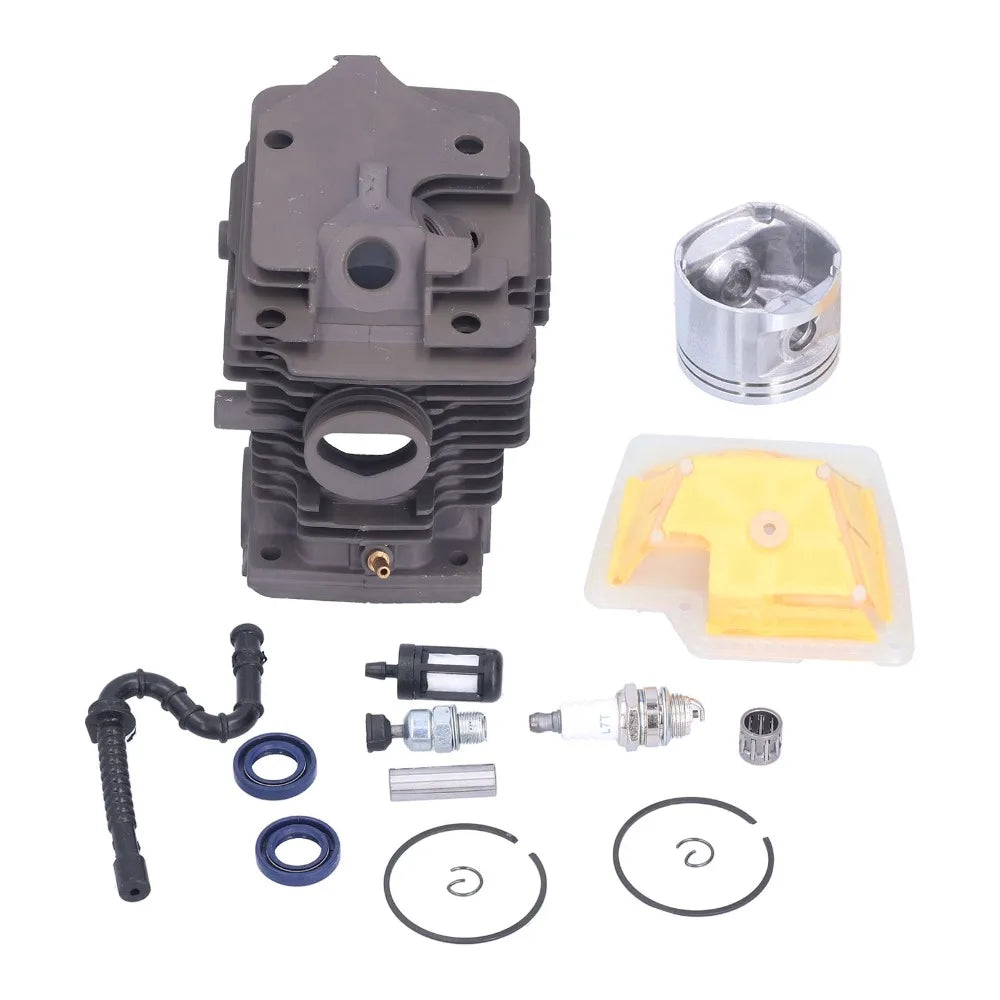 Durable Grey Cylinder Piston Kit Compact Metal Piston Air Filter Set Easy to Install Chainsaw Piston Kit for Stihl MS270 MS280