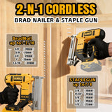 DEWALT 20V MAX Cordless Brad Nailer | Brushless Motor | Ideal for Baseboards, Molding & Furniture NO battery.F30