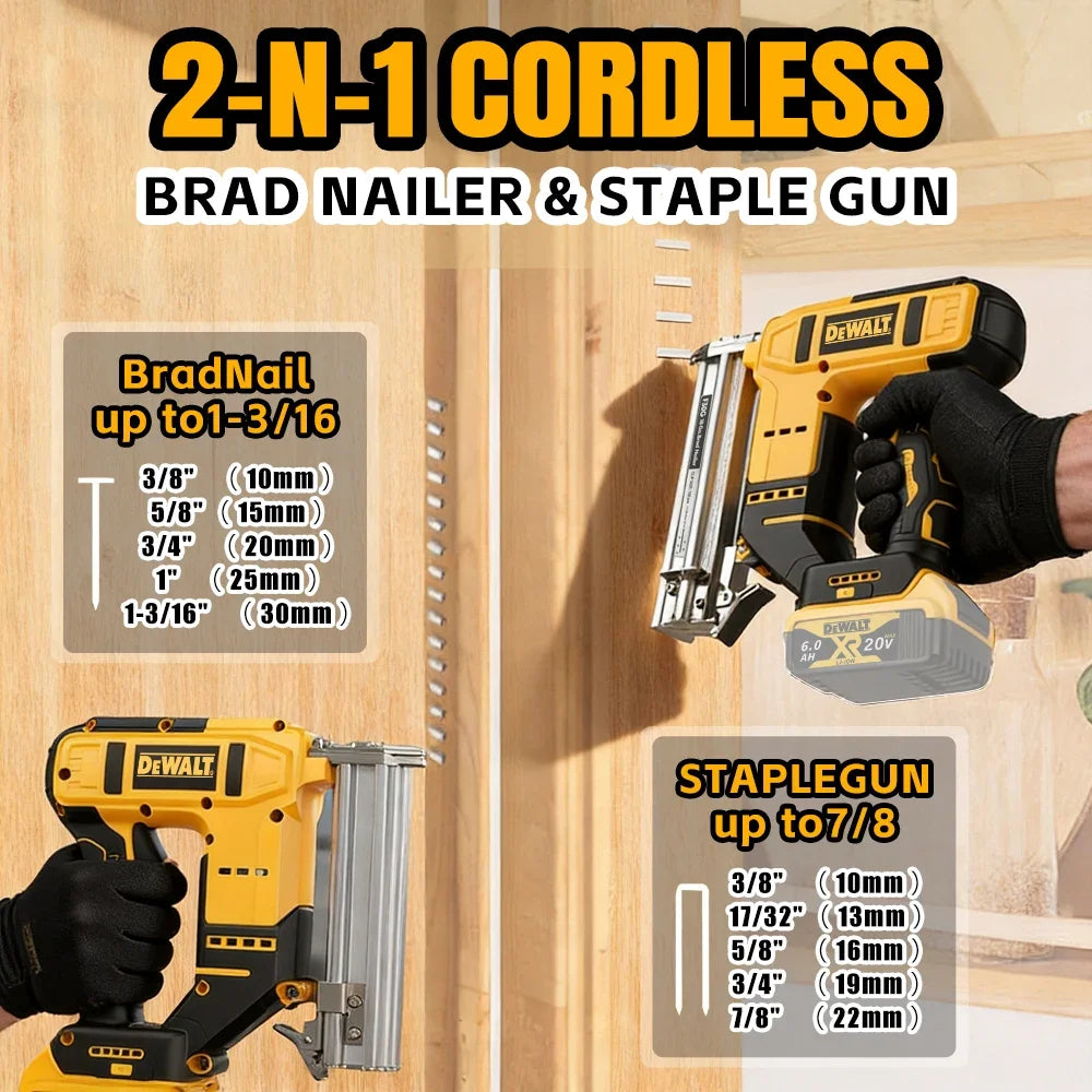 DEWALT 20V MAX Cordless Brad Nailer | Brushless Motor | Ideal for Baseboards, Molding & Furniture NO battery.F30