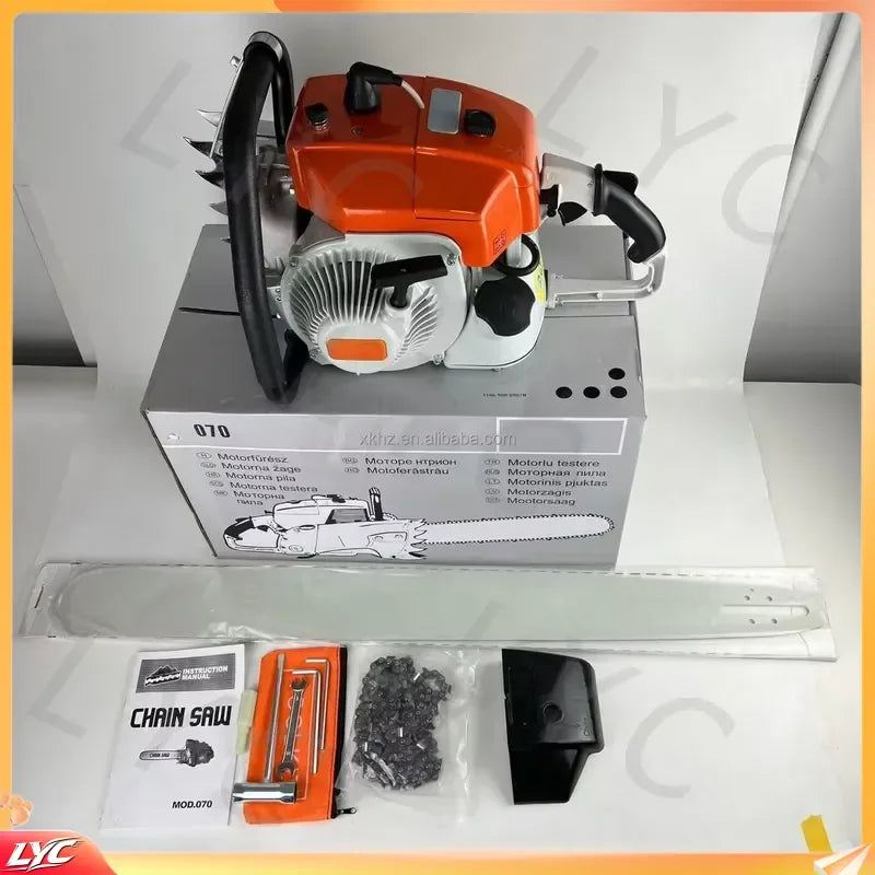 for MS070 Chainsaw 105cc 4.8kW High Power 2 Stroke Petrol Saw Cutter 404 Pitch Garden Tool Replacement Parts for Stihl MS 070