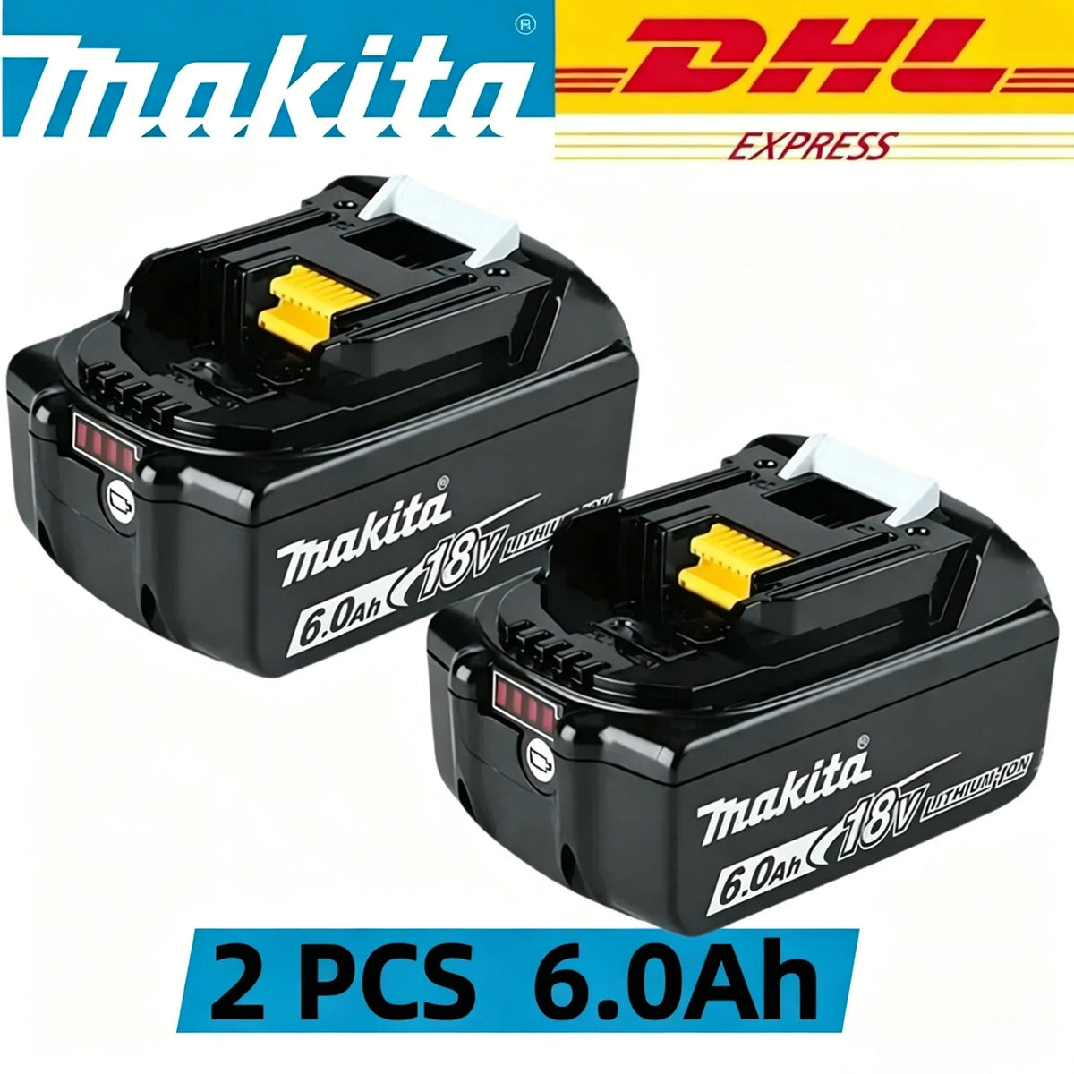 2026 Original Makita 18V LXT Lithium Battery 9.0Ah/6.0Ah/5.0Ah for BL1890 BL1860B BL1850 & DDF487