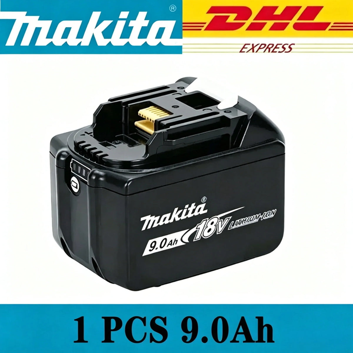 2026 Original Makita 18V LXT Lithium Battery 9.0Ah/6.0Ah/5.0Ah for BL1890 BL1860B BL1850 & DDF487