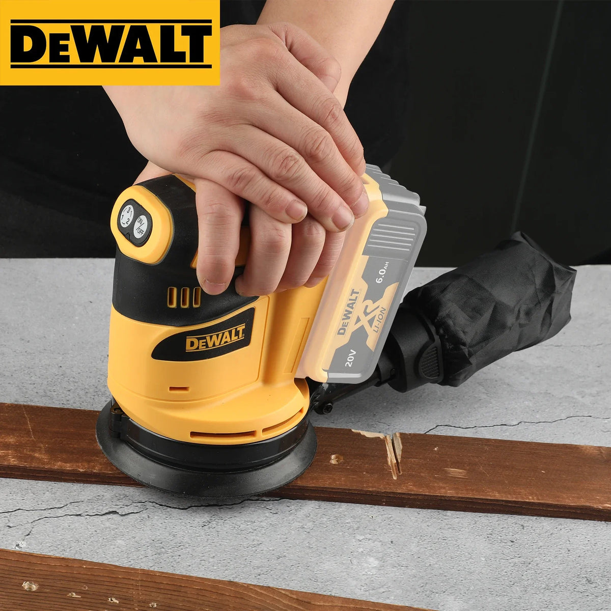 DEWALT DCW207B 20V MAX Brushless Random Orbital Sander 125mm 8000-12000OPM Variable Speed Bare Tool