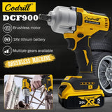 DeWALT DCF900 20V Cordless Impact Wrench 1/2" Hog‑Ring Anvil Brushless Power Tool For Truck Bolt Nut Disassembly Bare Tool